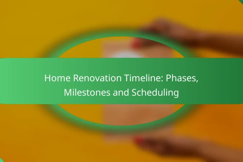 Home Renovation Timeline: Phases, Milestones and Scheduling