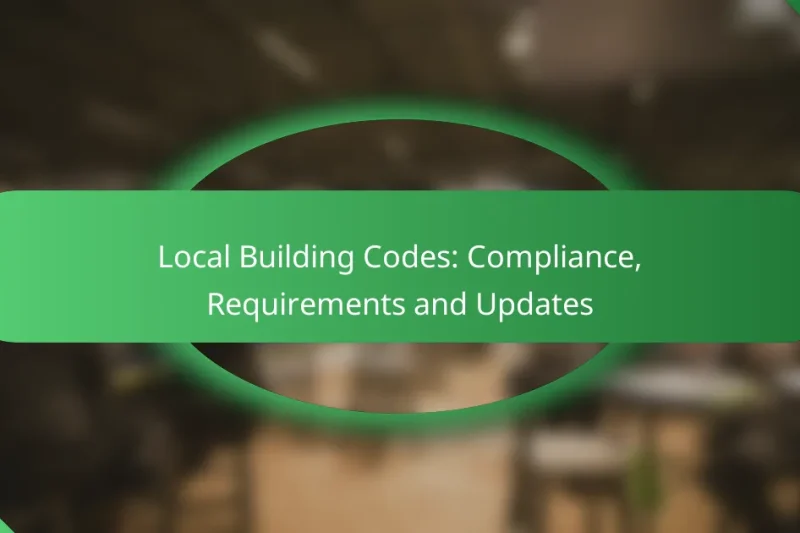 Local Building Codes: Compliance, Requirements and Updates